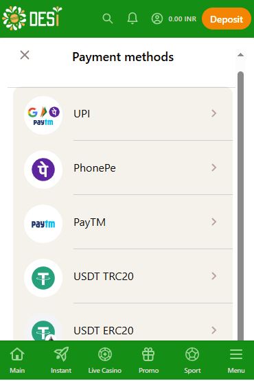 Online deposit for IPL betting